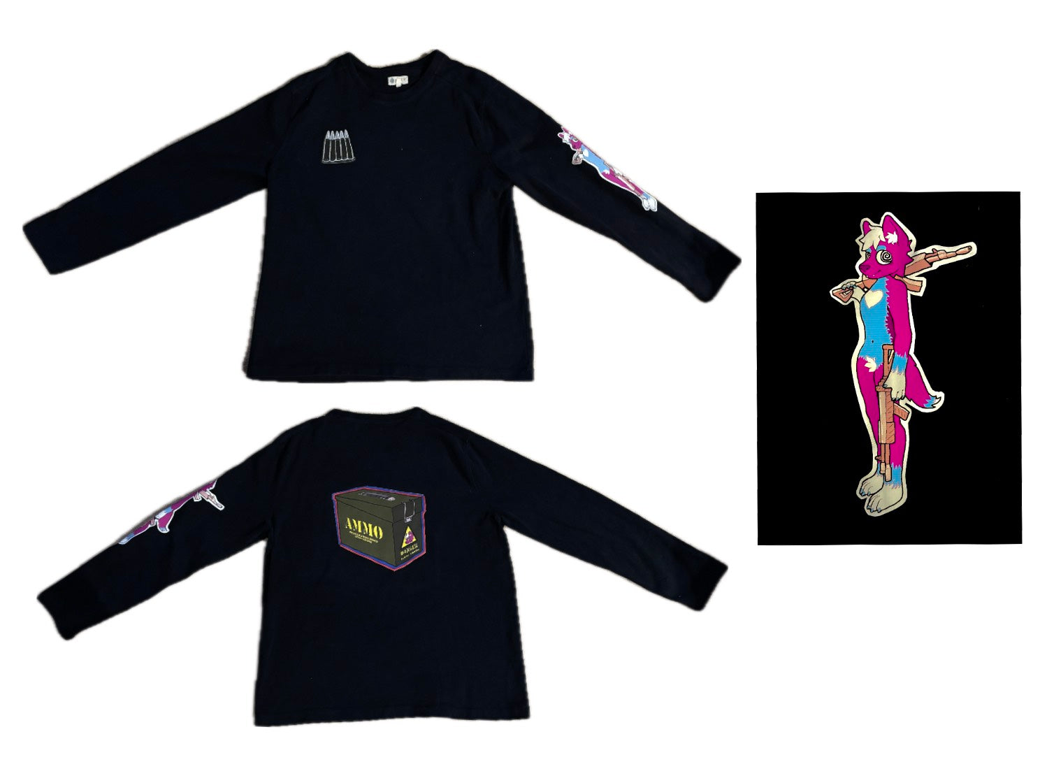 Long Sleeve FURRY WITH A GUN Shirt